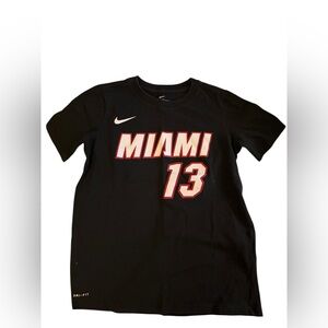 NBA Miami Heat Bam Adebayo #13 T-shirt in Black